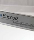 Desk Name Plate Holder (Silver)